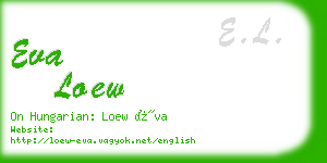 eva loew business card